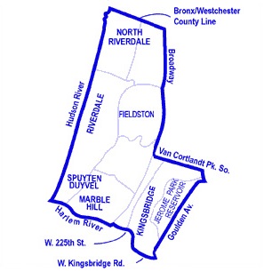 Map of Bronx District 8